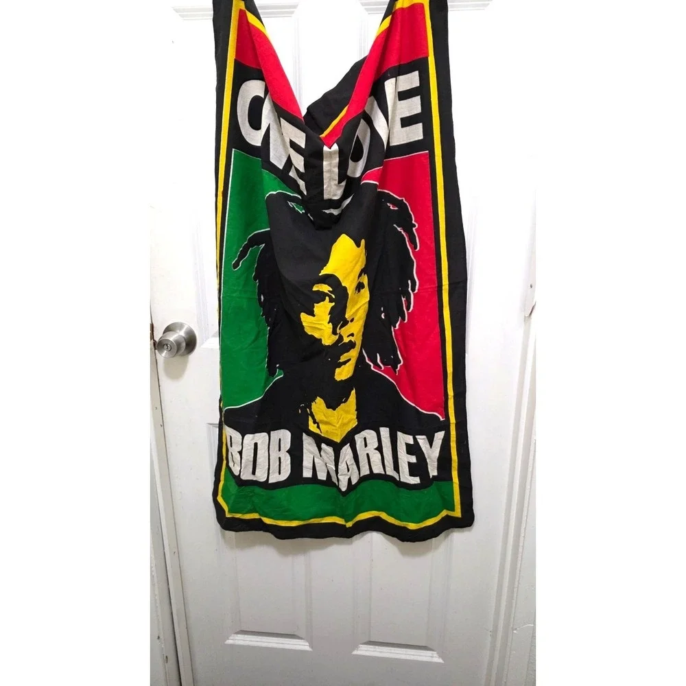Bob Marley One Love Wall Tapestry Banner 100% Cotton Handmade 28x42 Red/Green/Ye